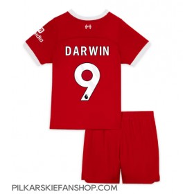 Koszulka piłkarska Liverpool Darwin Nunez #9 Strój Domowy dla dzieci 2023-24 tanio Krótki Rękaw (+ Krótkie spodenki)